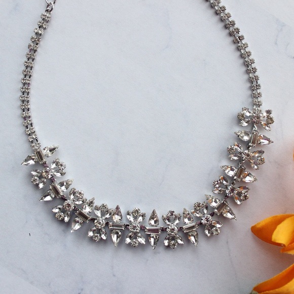 Silver Rhinestone Necklace - Picture 4 of 6